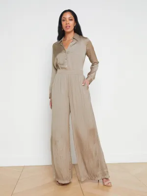 L'AGENCE - Lillian Wide Leg Pant - Cappuccino