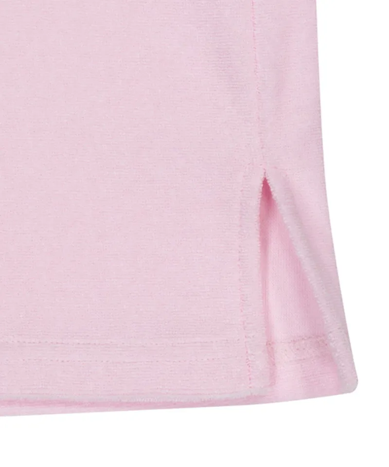LE SONNET Terry Zip-Up T - Pink