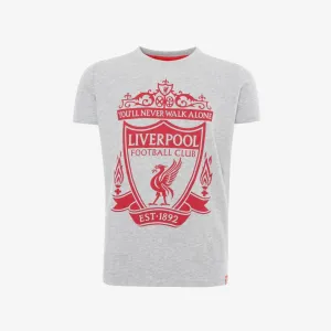 LFC Junior Grey Marl Crest Tee