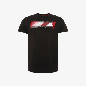LFC Mens Black Raised Embroidery Print Tee