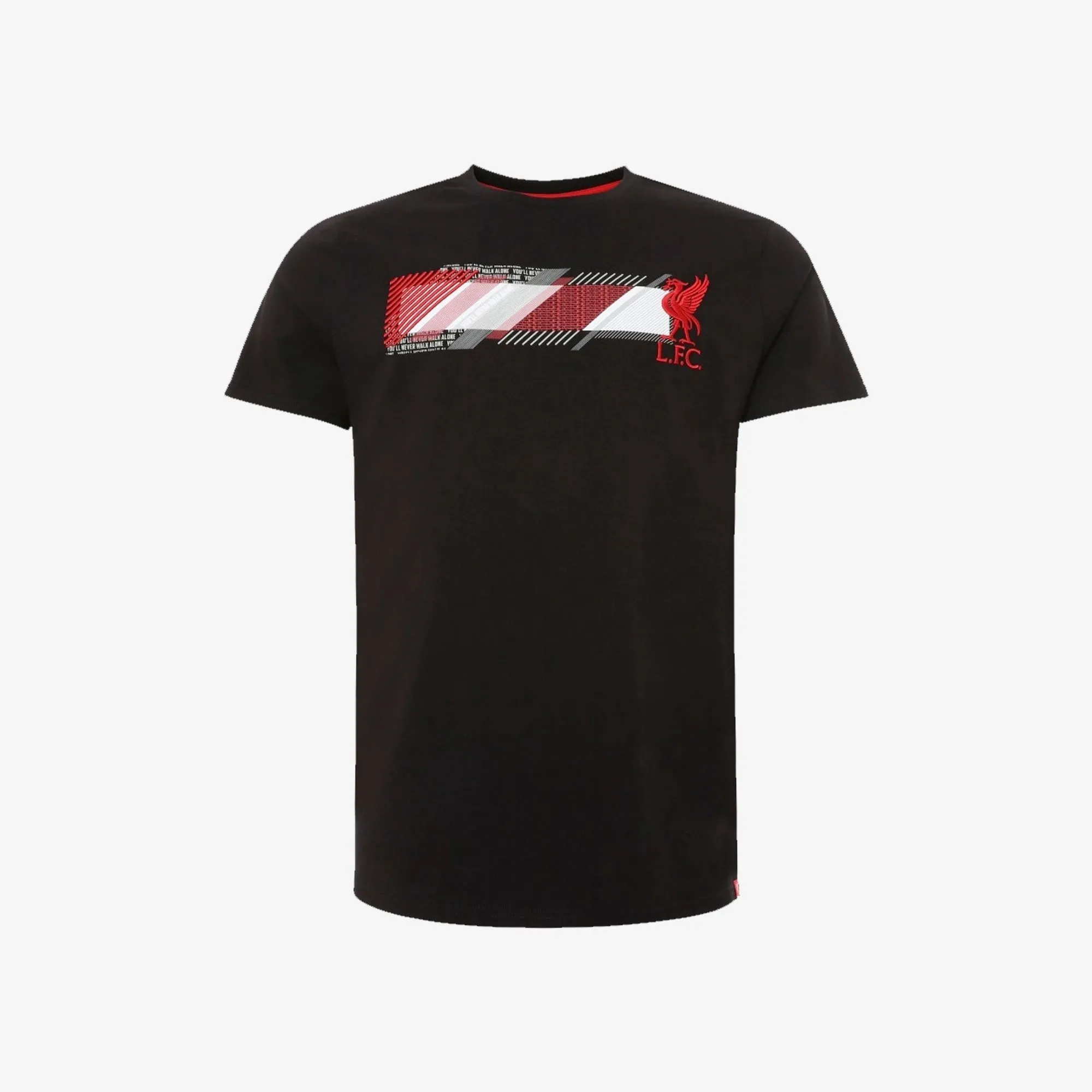 LFC Mens Black Raised Embroidery Print Tee