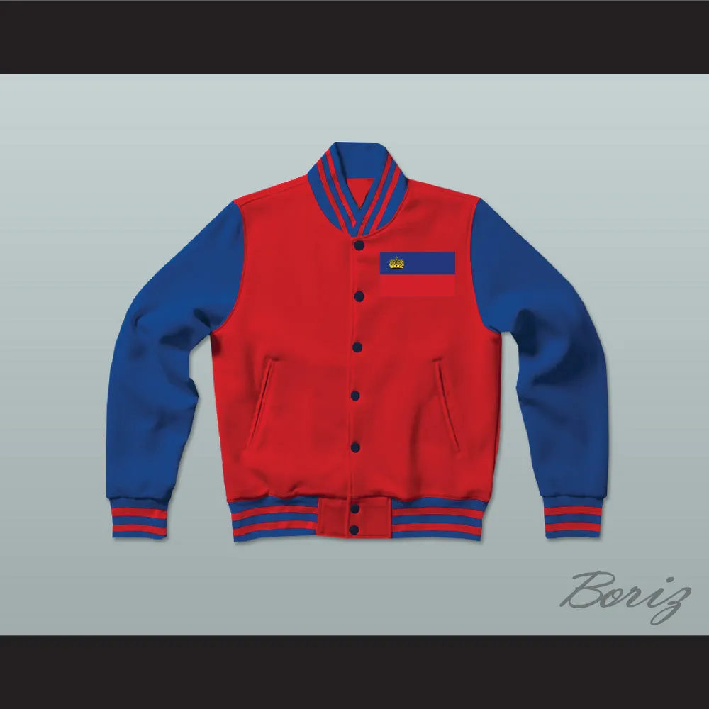 Liechtenstein Varsity Letterman Jacket-Style Sweatshirt