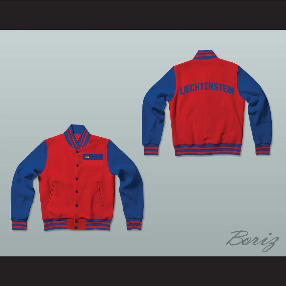 Liechtenstein Varsity Letterman Jacket-Style Sweatshirt