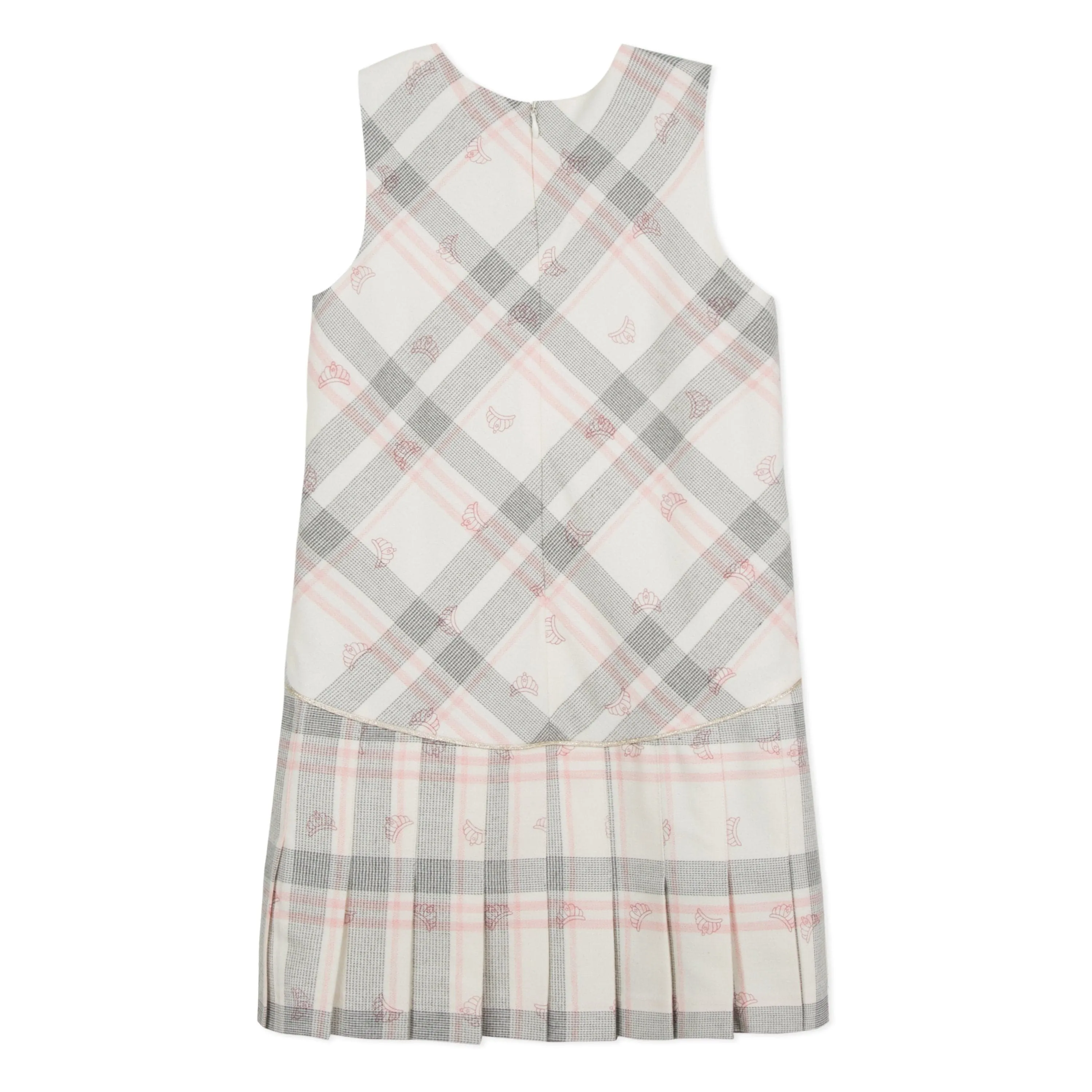 Lili Gaufrette Tartan 'Crown' Dress