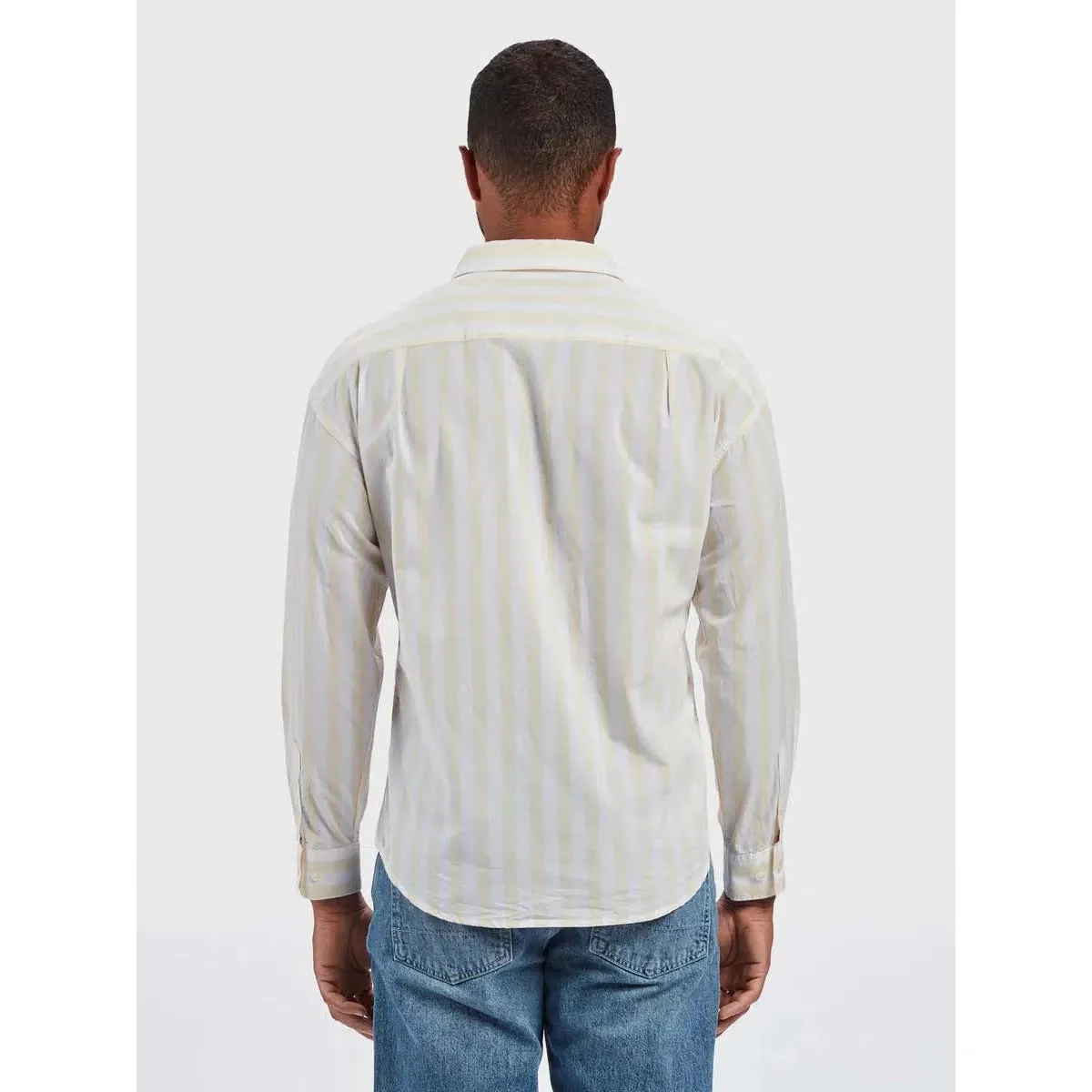 LINEN STRIPED LS SHIRT