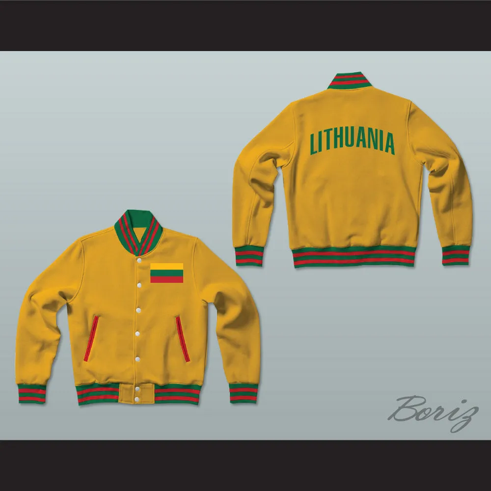 Lithuania Varsity Letterman Jacket-Style Sweatshirt