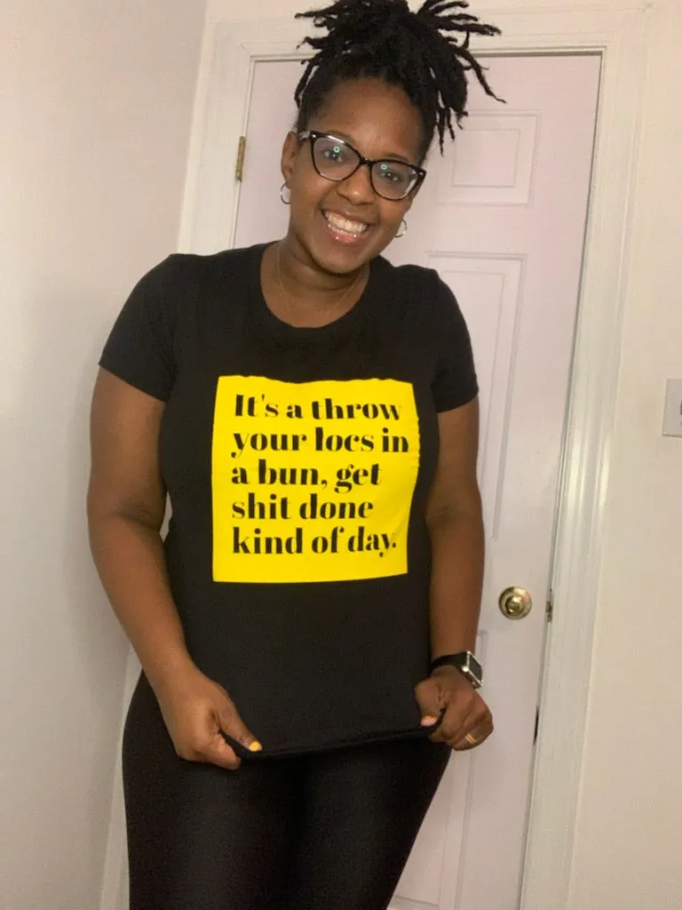 LOC BUN DAY TEE (BLK)