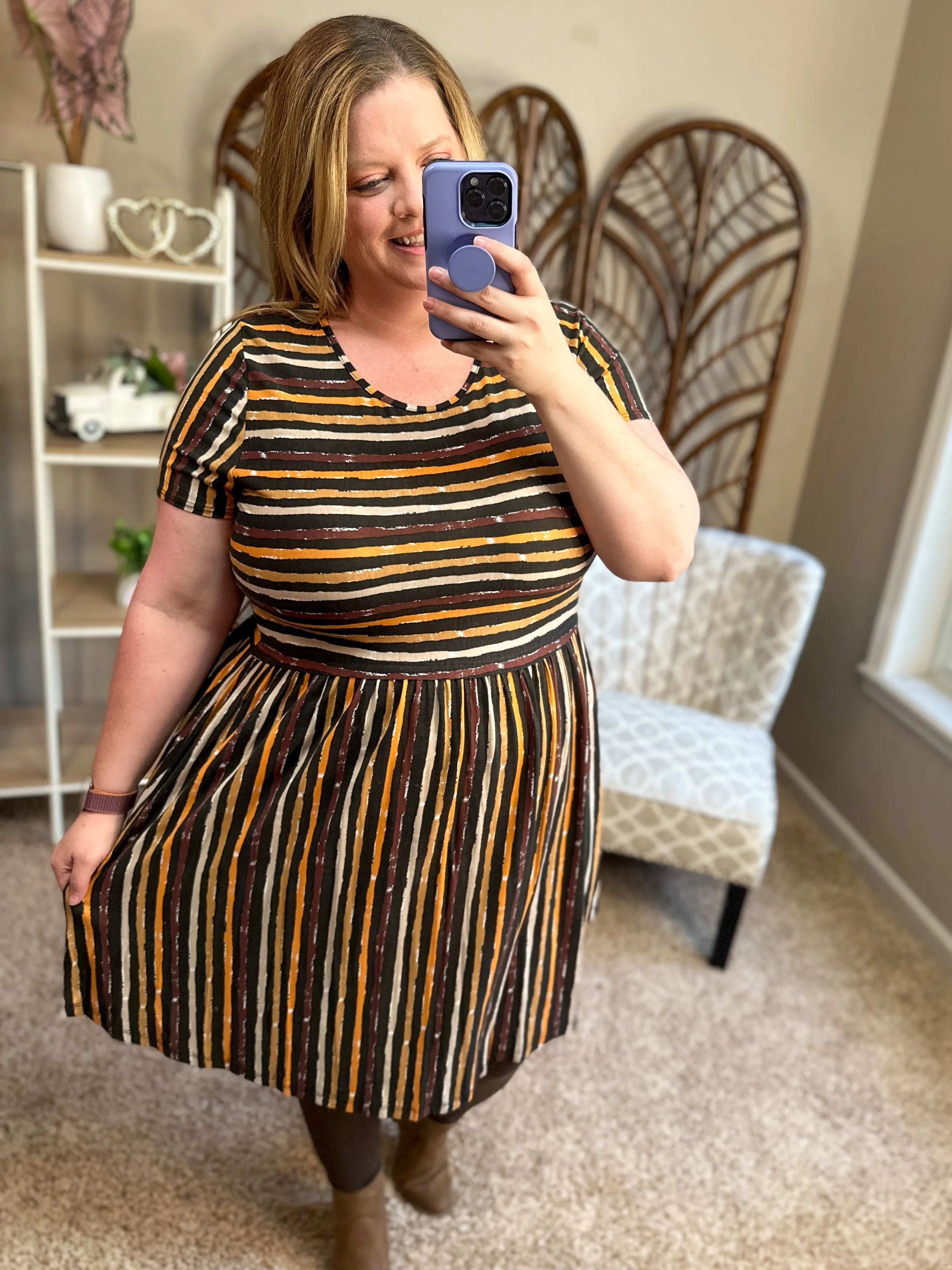 Look Both Ways Striped Dress