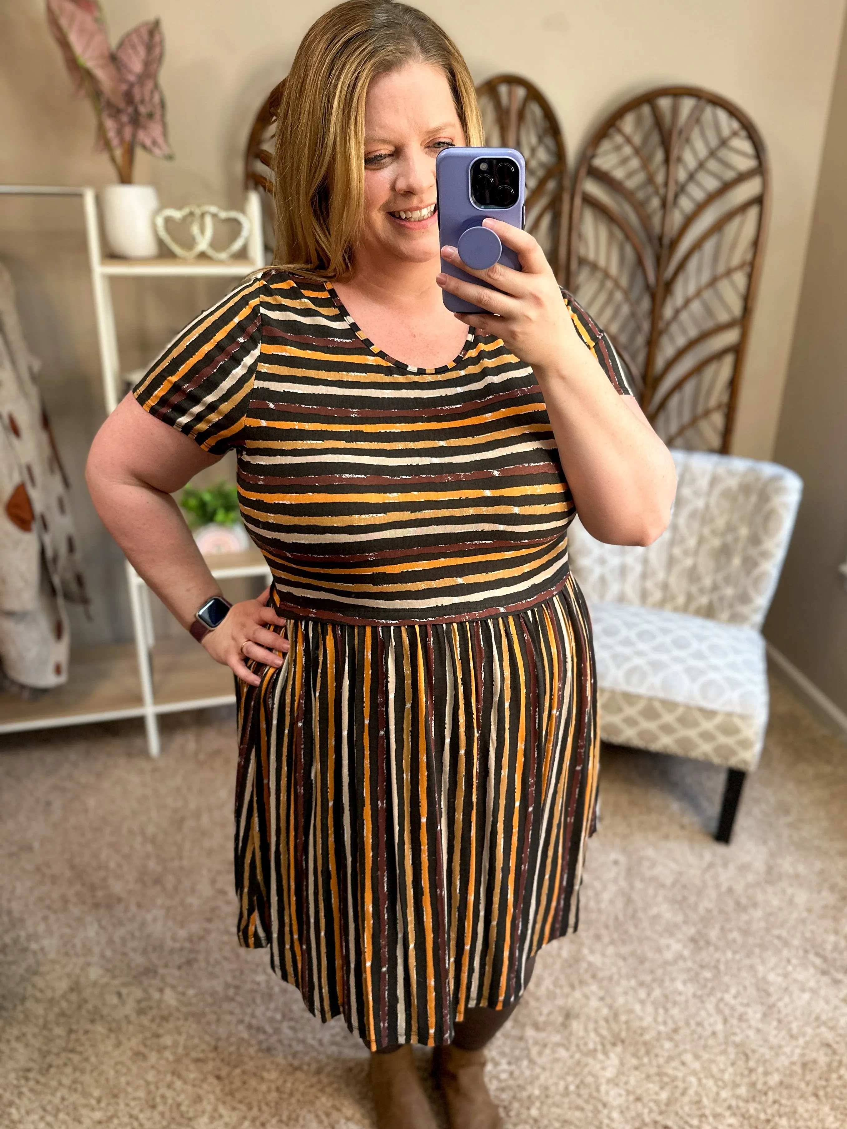 Look Both Ways Striped Dress