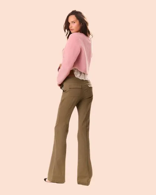 LoveShackFancy | Costella Tailored Pant | Olive