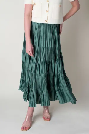 Lucy Pleated Midi Skirt
