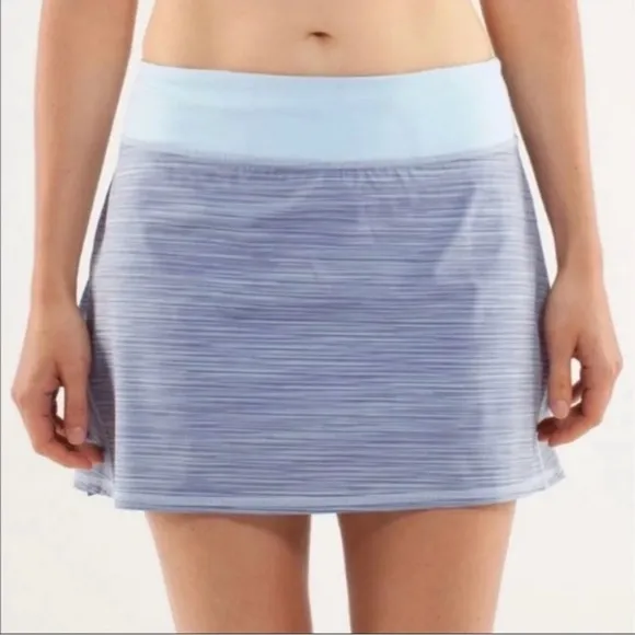 Lululemon Pace Setter Skirt Skort, Caspian Blue, Size 10