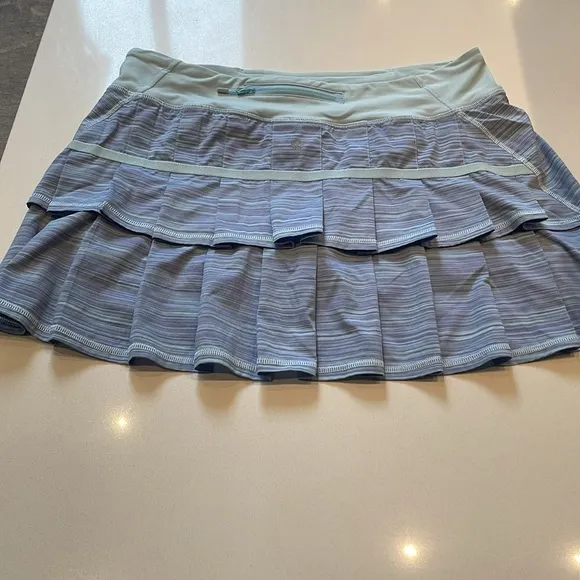 Lululemon Pace Setter Skirt Skort, Caspian Blue, Size 10