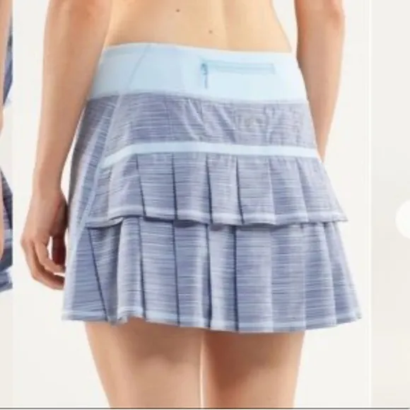 Lululemon Pace Setter Skirt Skort, Caspian Blue, Size 10