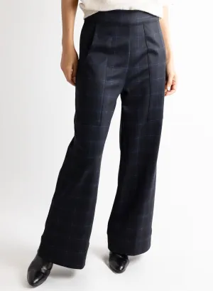 Lunes Pant - Blue Plaid