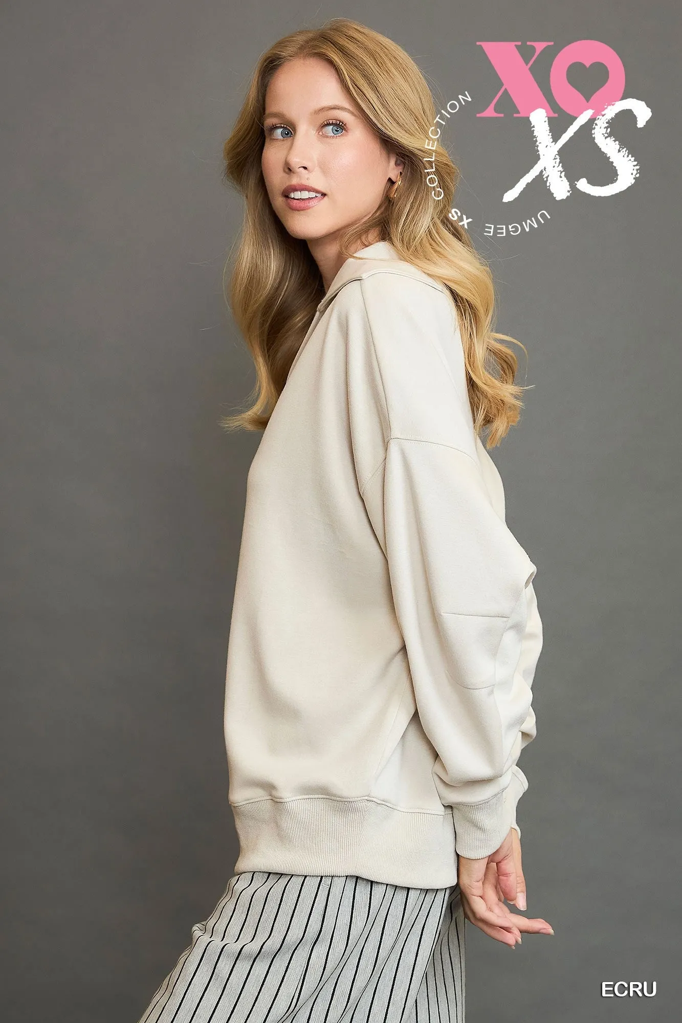 Luxknit Collared Top
