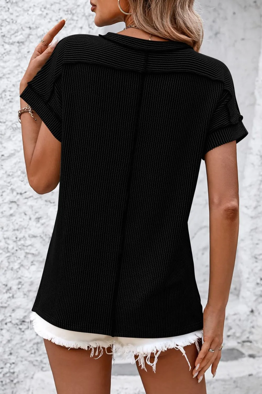 Lyla Striped Round Neck Short Sleeve T-Shirt - Online Exclusive