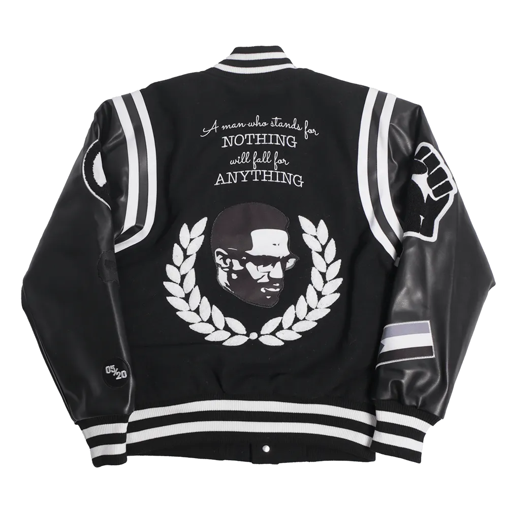 MALCOLM X "A MAN WHO.." VARSITY JACKET
