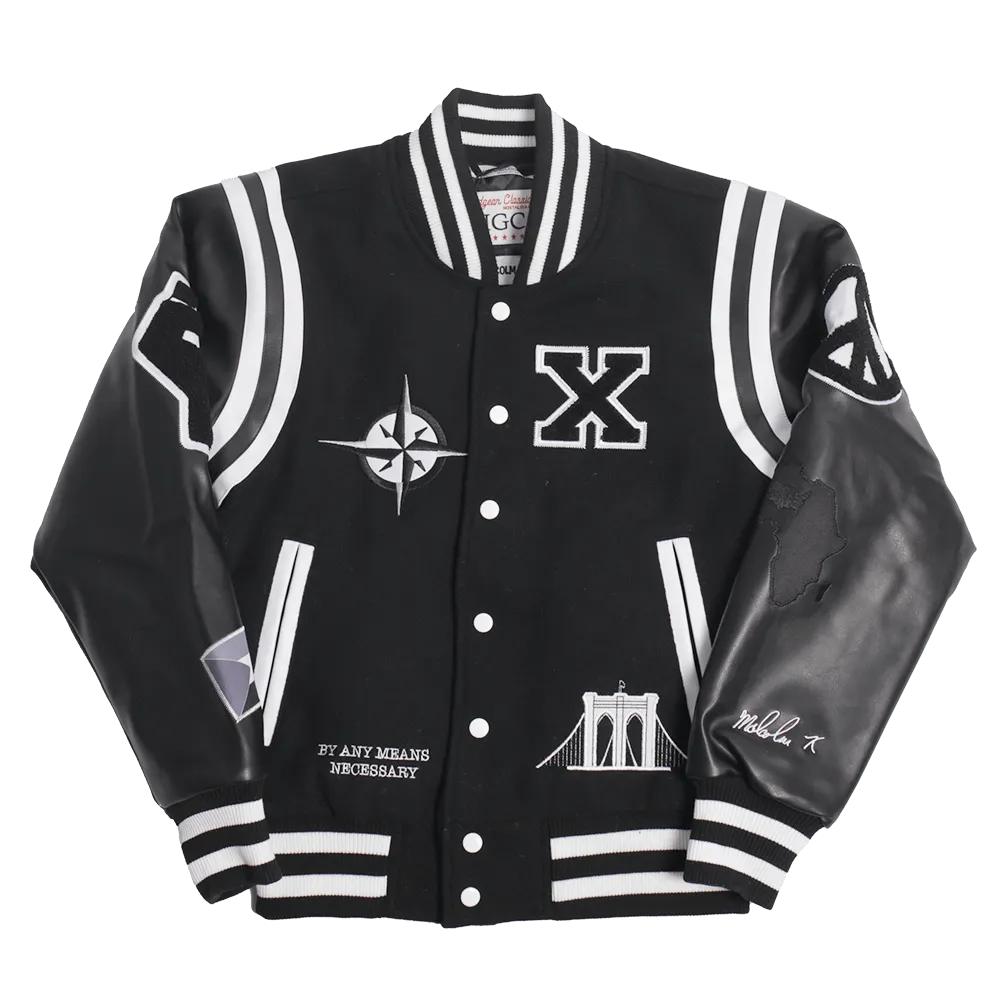 MALCOLM X "A MAN WHO.." VARSITY JACKET
