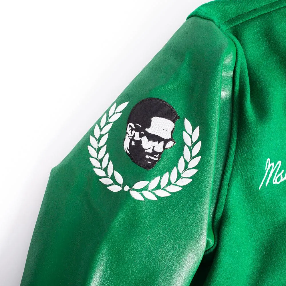 Malcolm X Varsity Jacket In Green