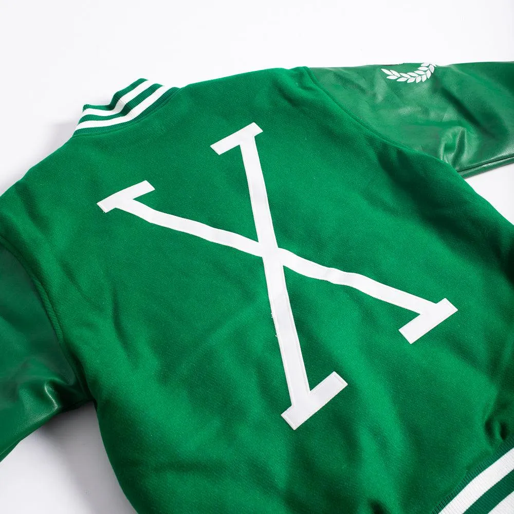 Malcolm X Varsity Jacket In Green