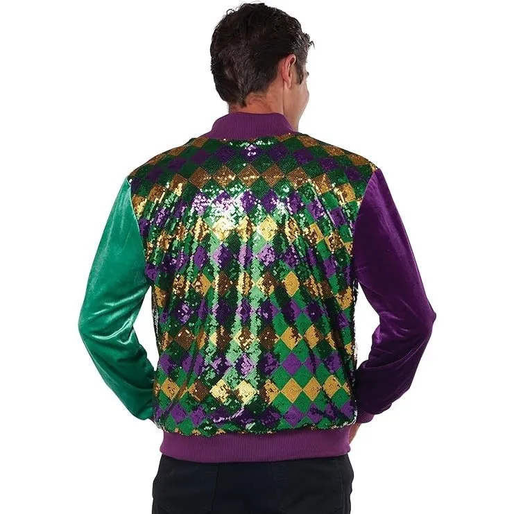 Mardi Gras Varsity adult Jacket