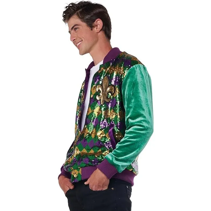 Mardi Gras Varsity adult Jacket