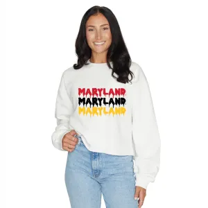 Maryland Terps Drip Crewneck