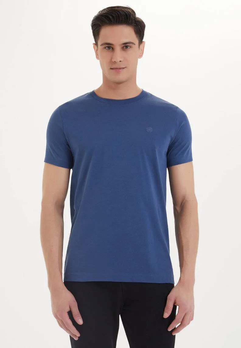 Mavi Basic Bisiklet Yaka Pamuklu Regular Fit Erkek T-Shirt ESSENTIALS