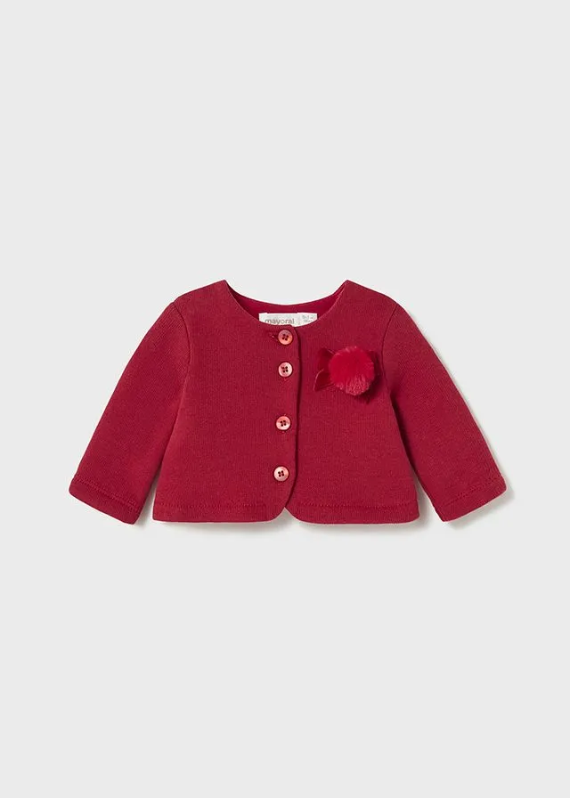 Mayoral 2238 Blouse, Skirt Set with Braces and Cardigan In Stock Now