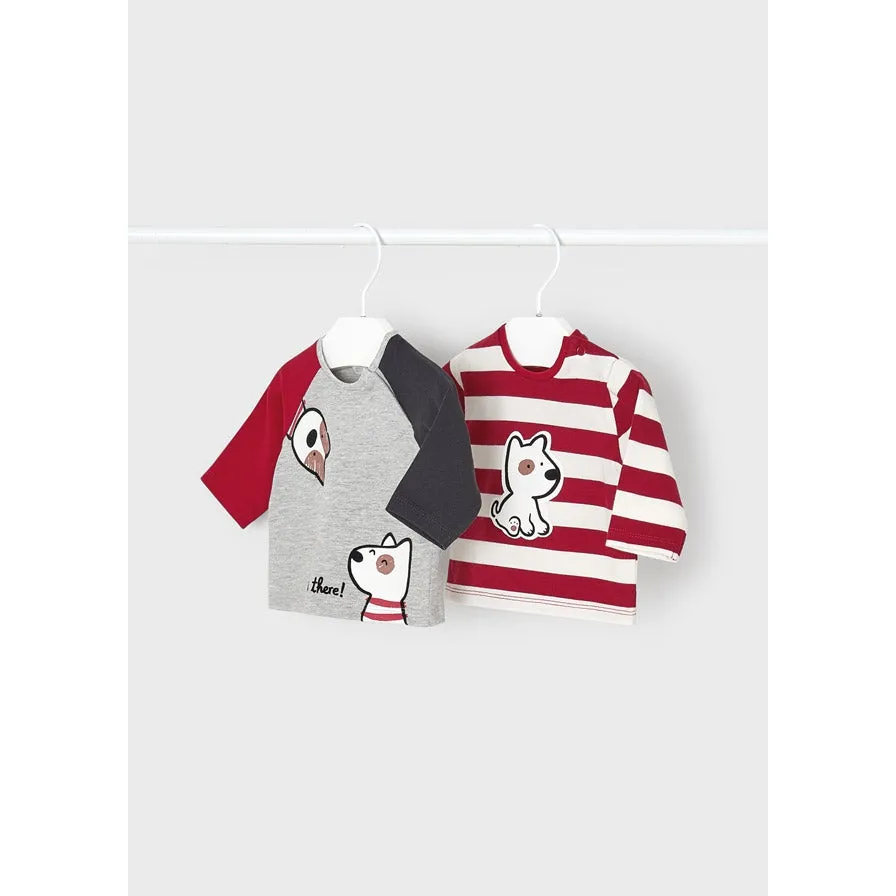 Mayoral Happy Puppy Long Sleeve Tees