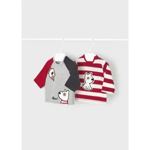Mayoral Happy Puppy Long Sleeve Tees