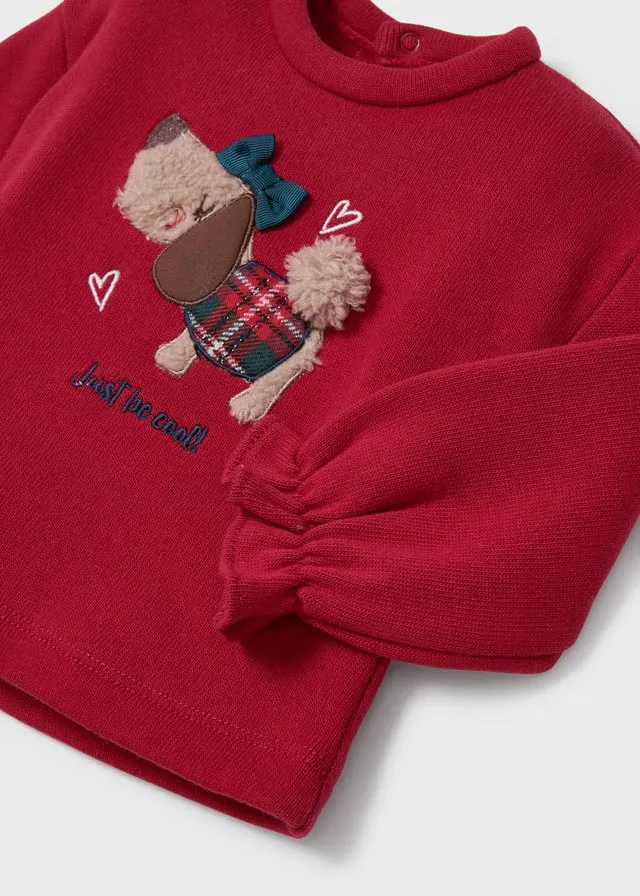 MAYORAL Mini Girls Red Tartan Skirt Set - CLEARANCE SALE
