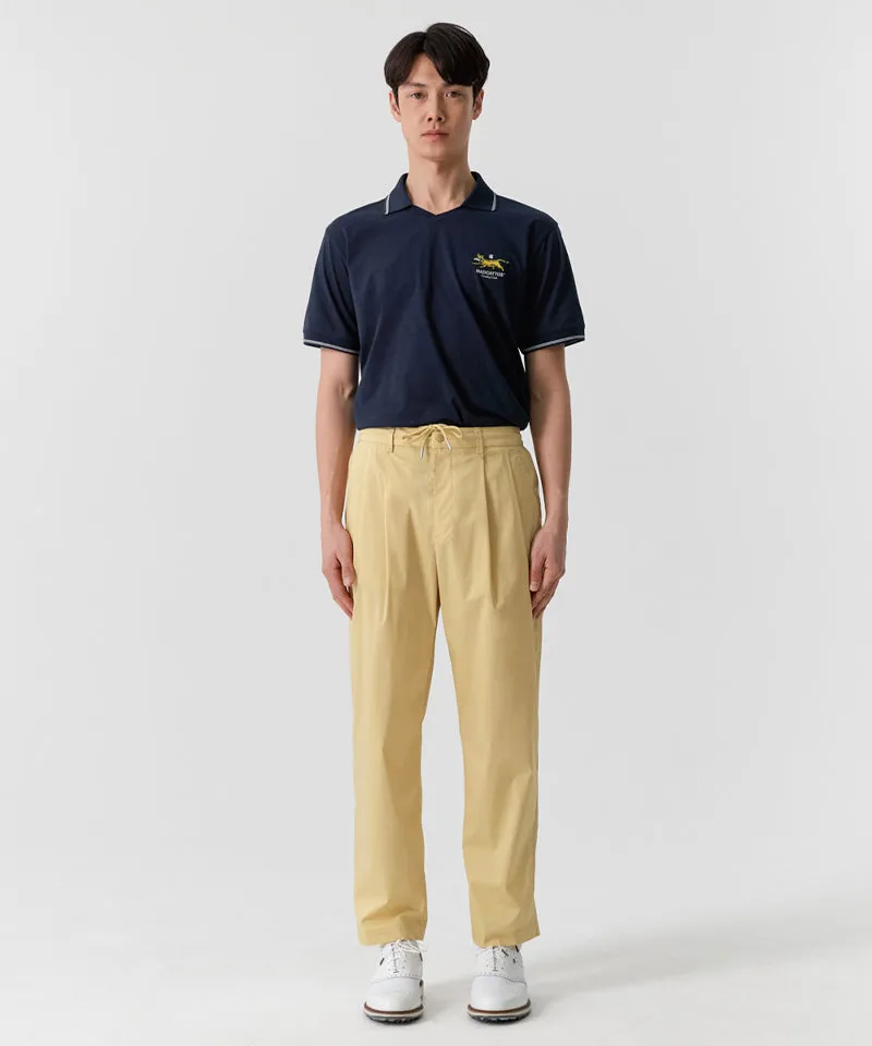 MCC Air Dry V-Neck Polo Shirt -  Dark Navy