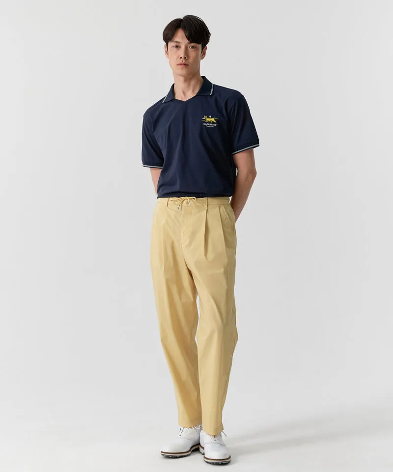 MCC Air Dry V-Neck Polo Shirt -  Dark Navy