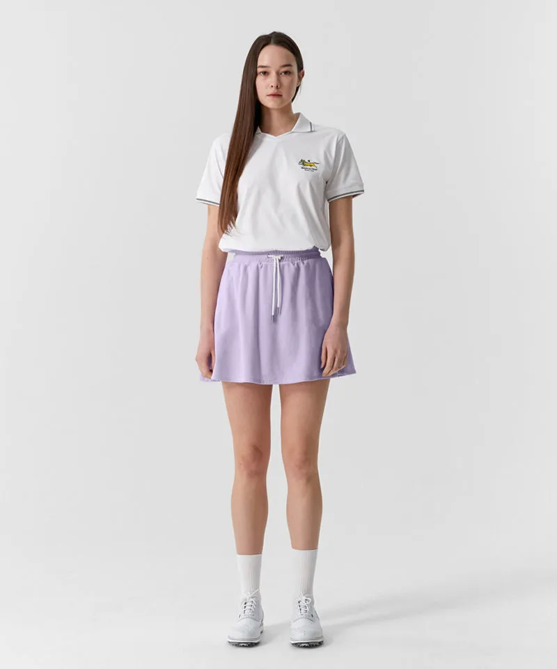 MCC Air Dry V-Neck Polo Shirt -  White