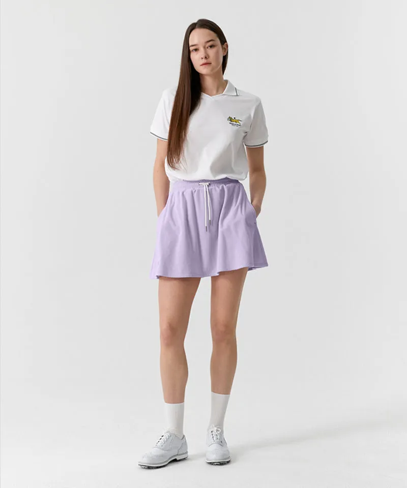 MCC Air Dry V-Neck Polo Shirt -  White