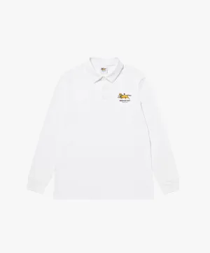 MCC Men's Stretch L/S Polo Shirt - Ivory
