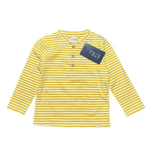 Me & Henry Yellow/White Striped Henley