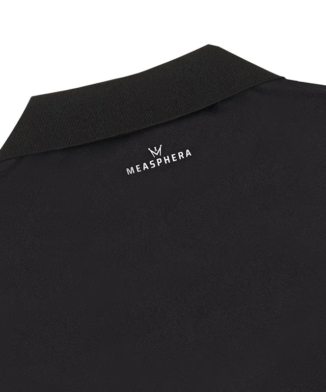 MEASPHERA MEN REGULAR-FIT OPEN COLLAR POLO SHIRT
