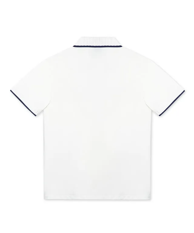 MEASPHERA MEN REGULAR-FIT ZIPPED POLO