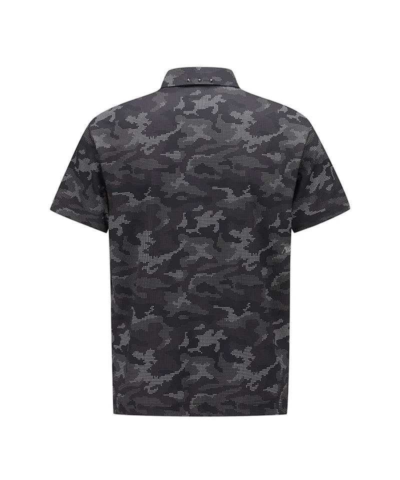 Men Camoflage Short T-Shirt - D/Brown