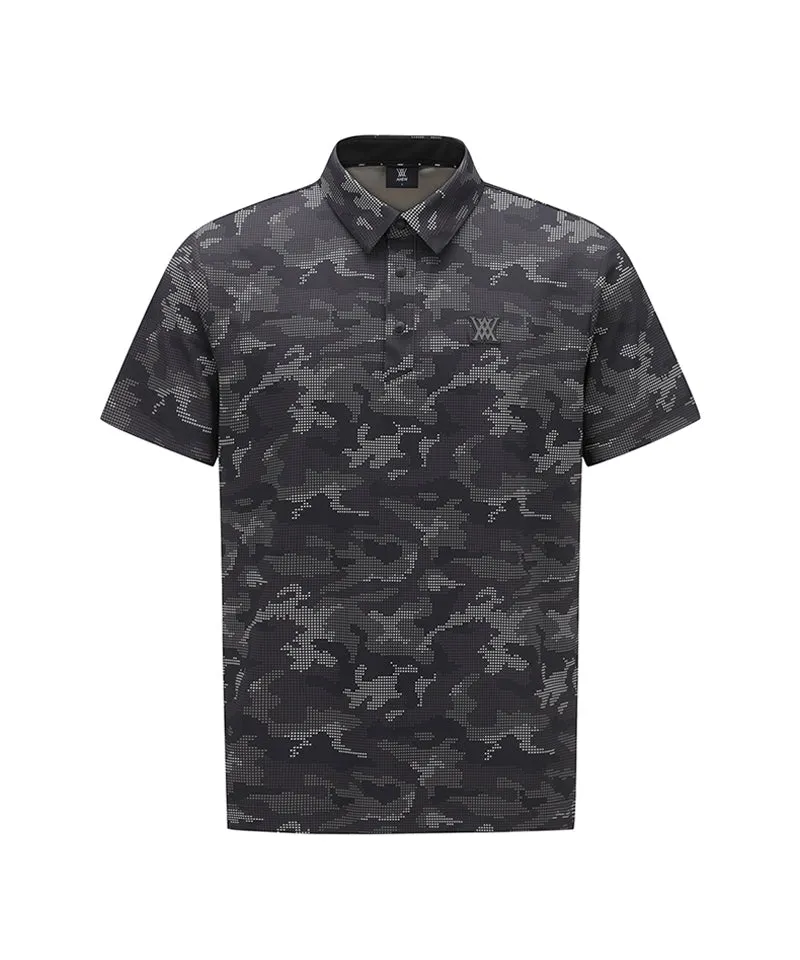Men Camoflage Short T-Shirt - D/Brown