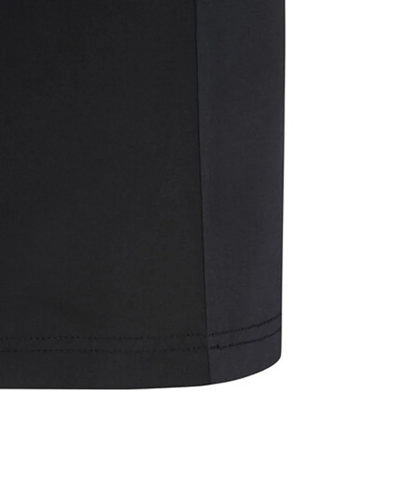 Men Ice Dots Incision Point Short T-Shirt - Black