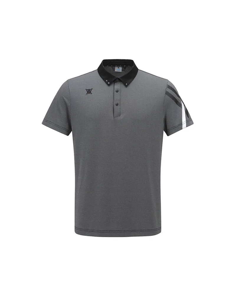 Men Ice Dots Short T-Shirt - Black