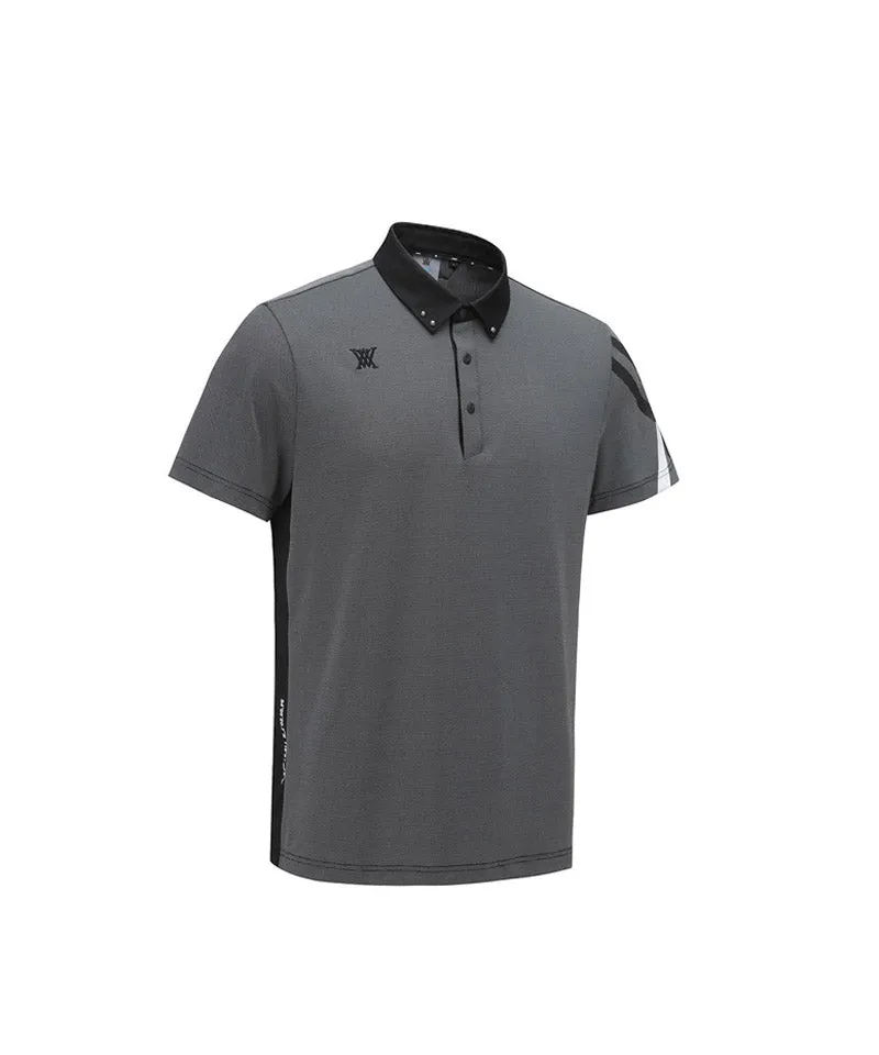 Men Ice Dots Short T-Shirt - Black