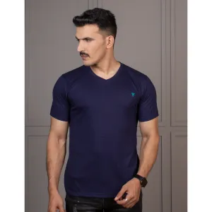 Men's Half Sleeve V-Neck T-Shirt Code-B