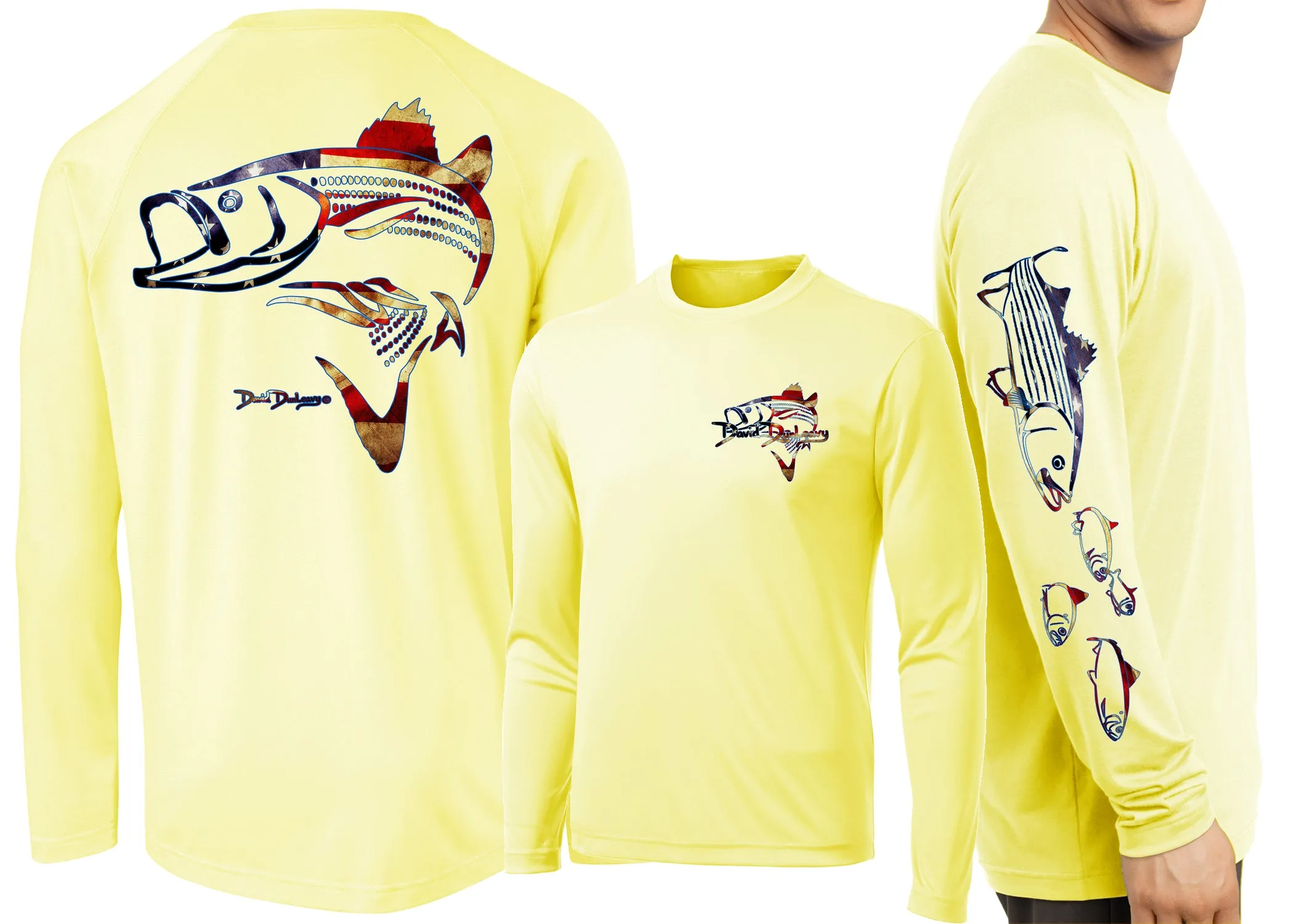 Men’s Performance Striper Deco USA Long Sleeve