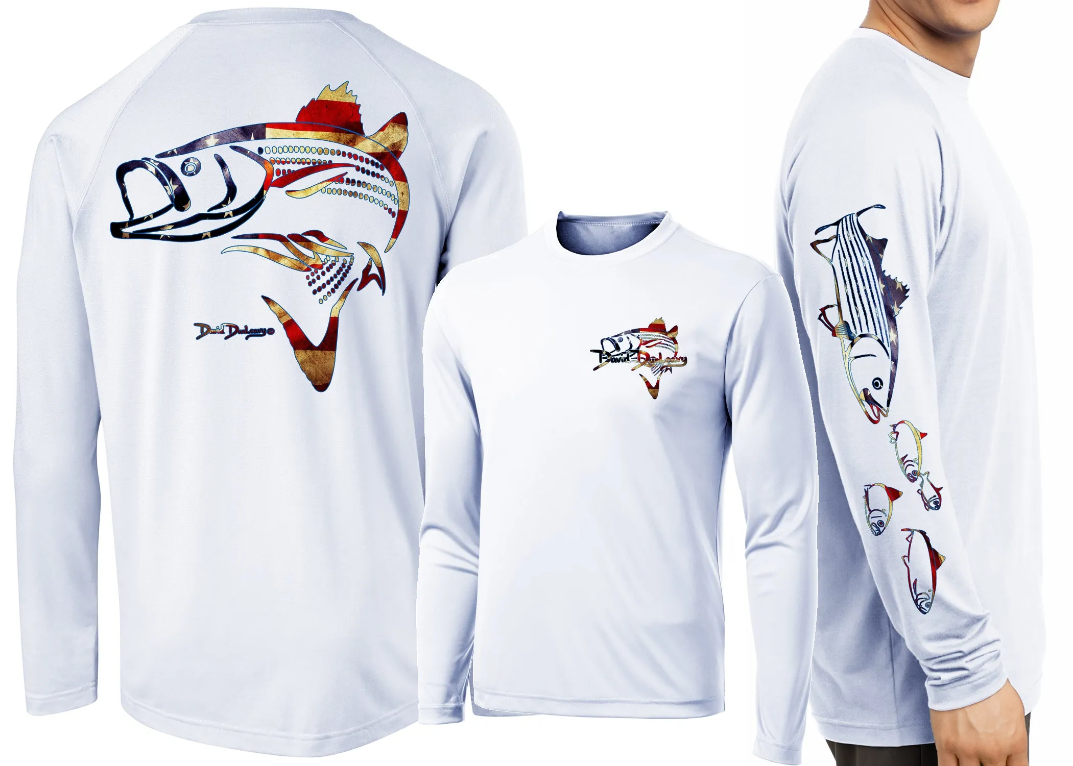 Men’s Performance Striper Deco USA Long Sleeve
