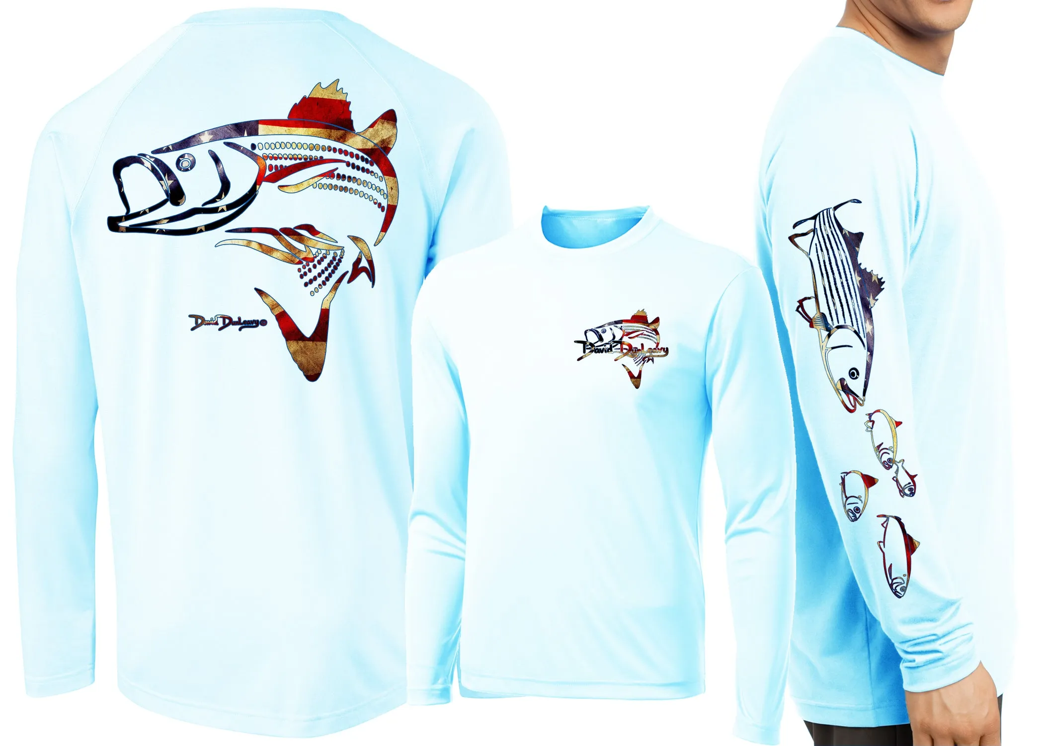 Men’s Performance Striper Deco USA Long Sleeve